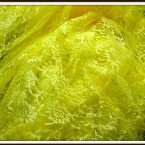 Canary Yellow silky shiney imported fabric 4 + yards